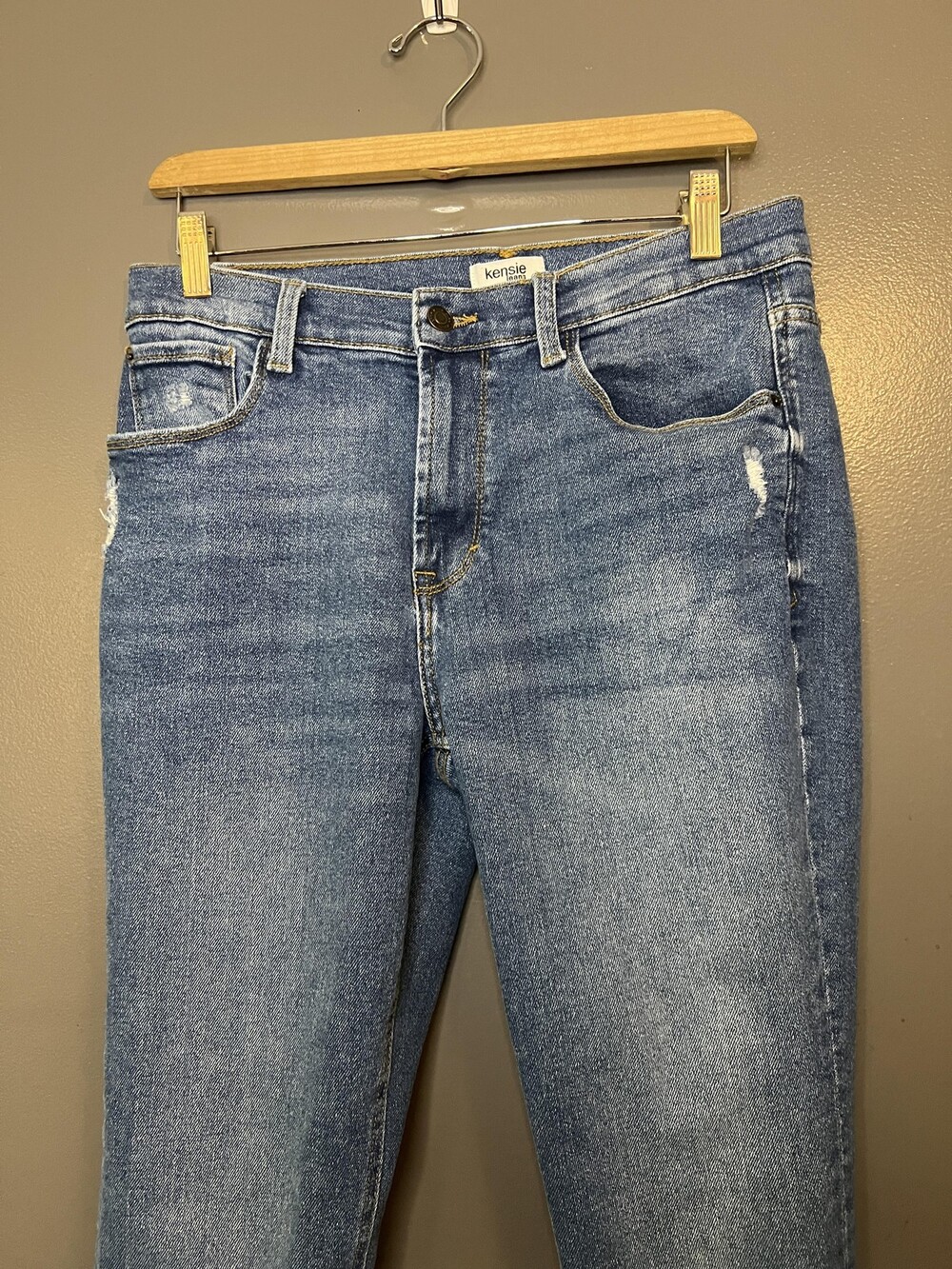 Kensie Jeans Womens 10/30 Blue Medium Wash The Kelsey High Rise Skinny Stretch